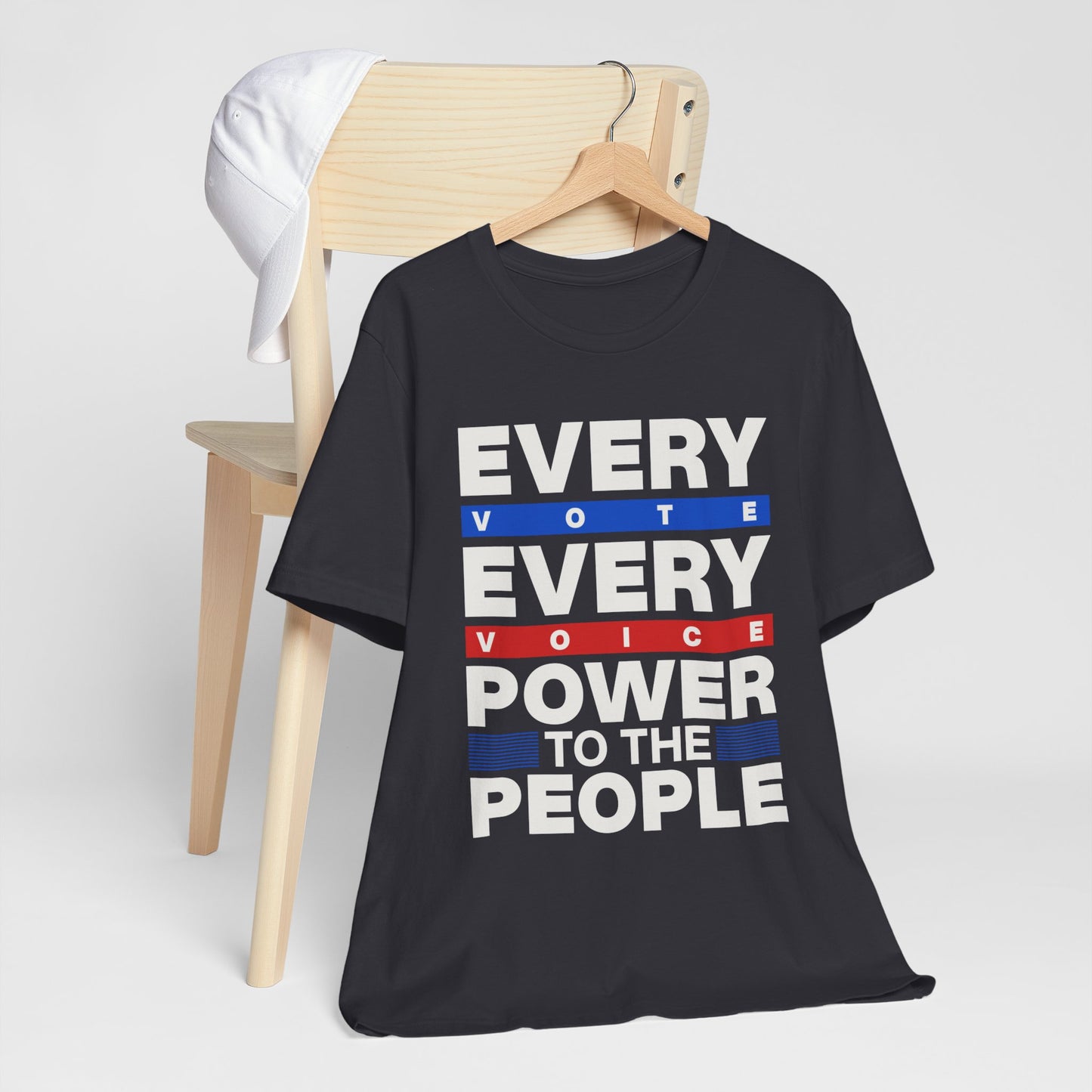 Every Voice Power To The People T-Shirt, Politics, Vote, Election, Democrat, Republican