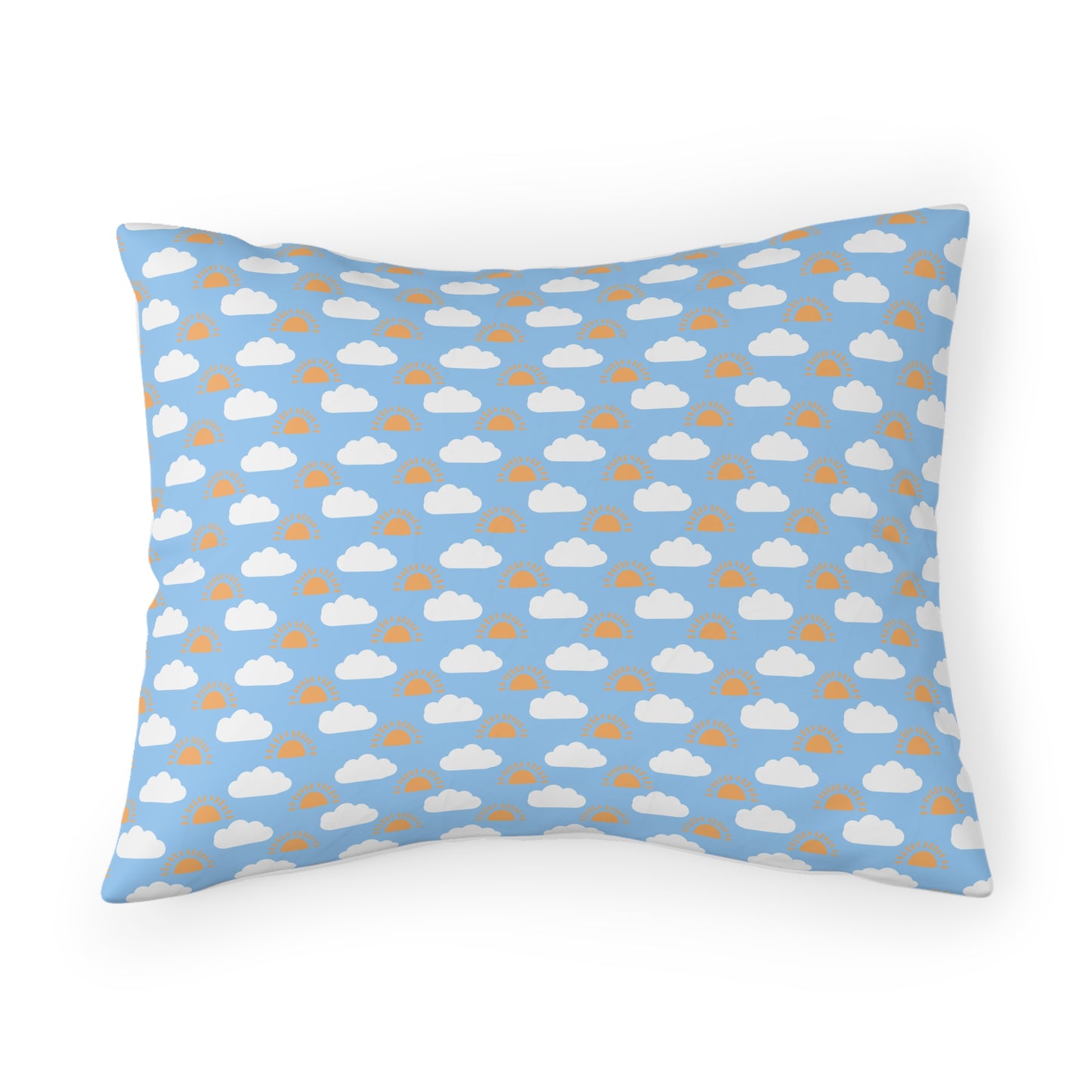 Sun and Clouds pattern Pillow Sham