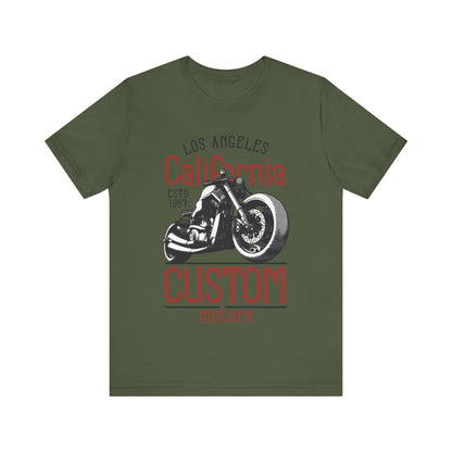 Los Angles California Custom Motors T-Shirt, Los Angles, California, Custom Bikers T-Shirt