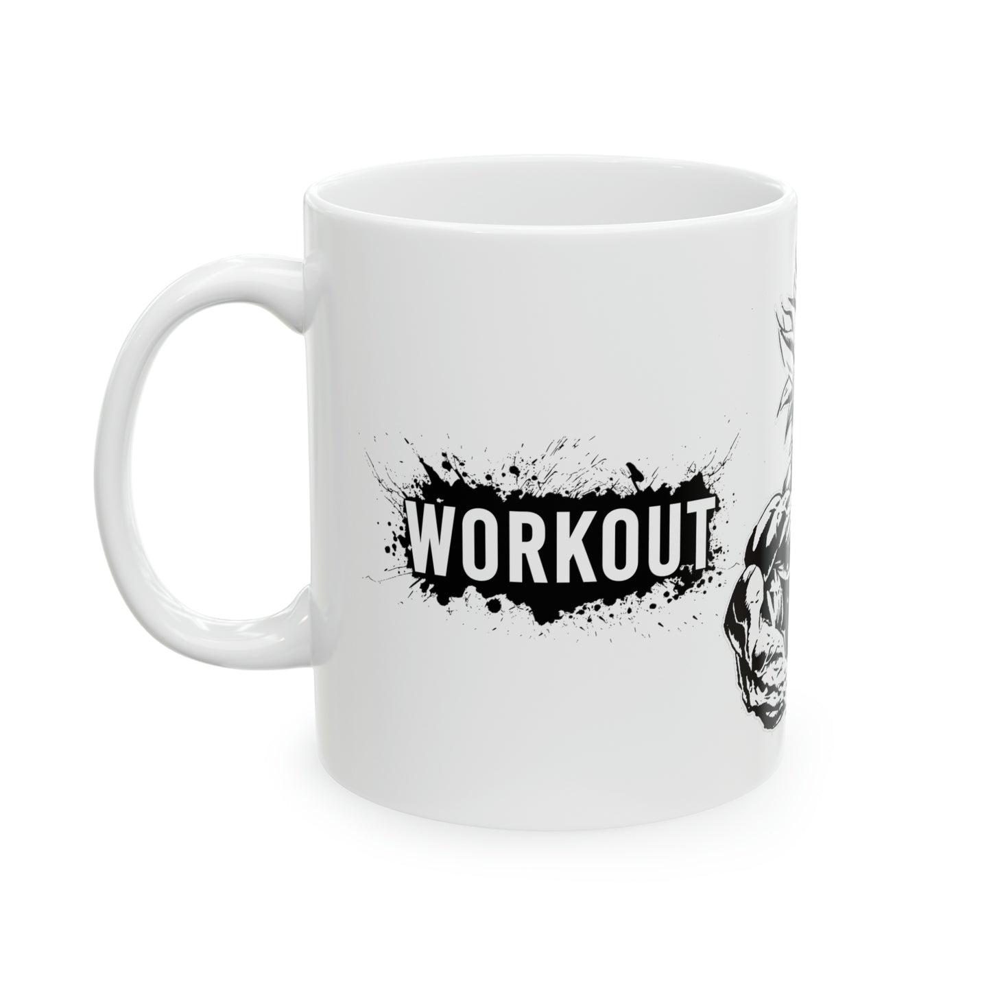 The Anime Workout Warrior Ceramic Mug, 11oz