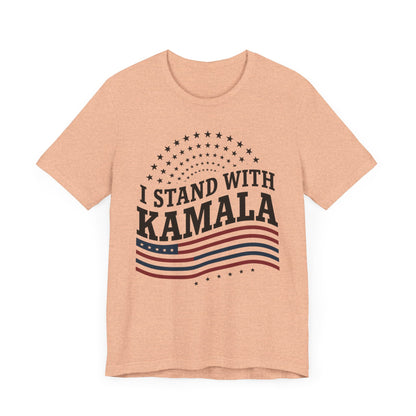 I Stand With Kamala T-Shirt, Politics, Vote, Election, Democrat