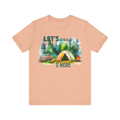 Let's Camp S More T-Shirt, Camping, Outdoors T-Shirt