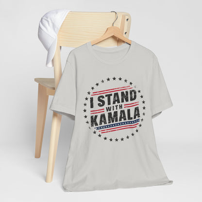 I Stand With Kamala T-Shirt, Politics, Vote, Election, Democrat