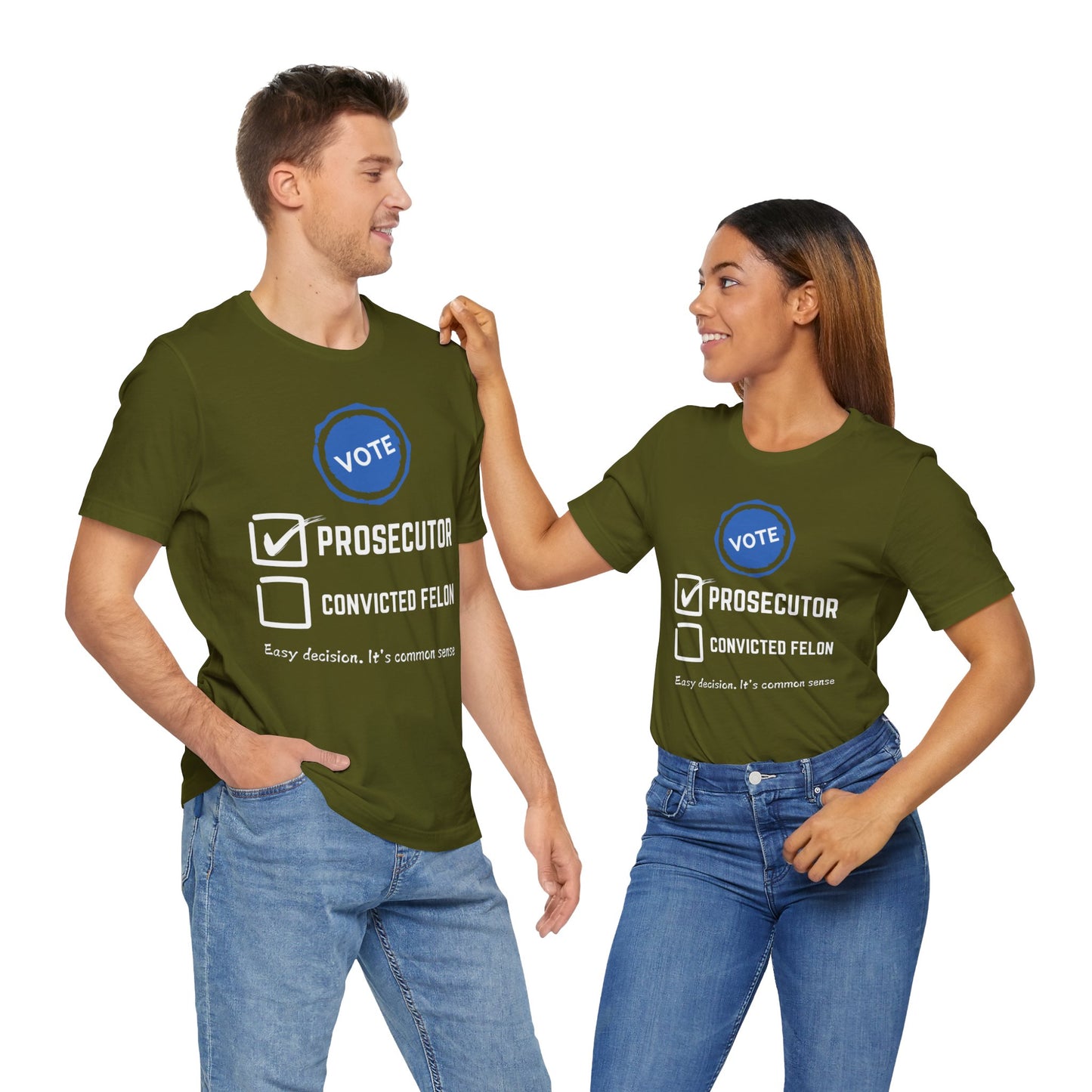 Vote Prosecutor Felon Easy Decision T-Shirt, Politics, Vote, Election, Democrat