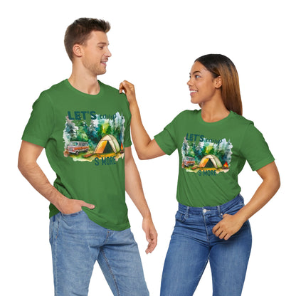 Let's Camp S More T-Shirt, Camping, Outdoors T-Shirt