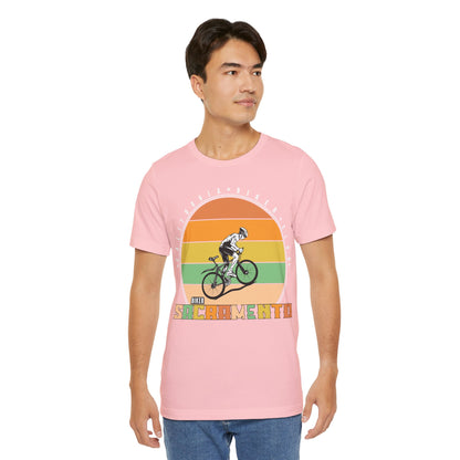 Retro Sacramento California Biker Club T-Shirt, Bicycle, California, Sacramento Biker T-Shirt