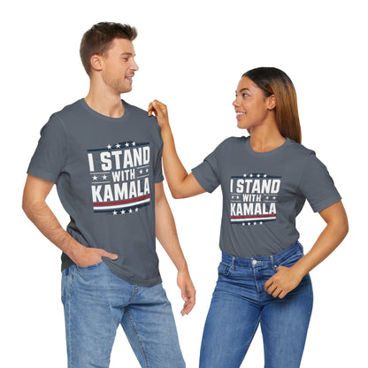 I Stand With Kamala T-Shirt, Politics, Vote, Election, Democrat