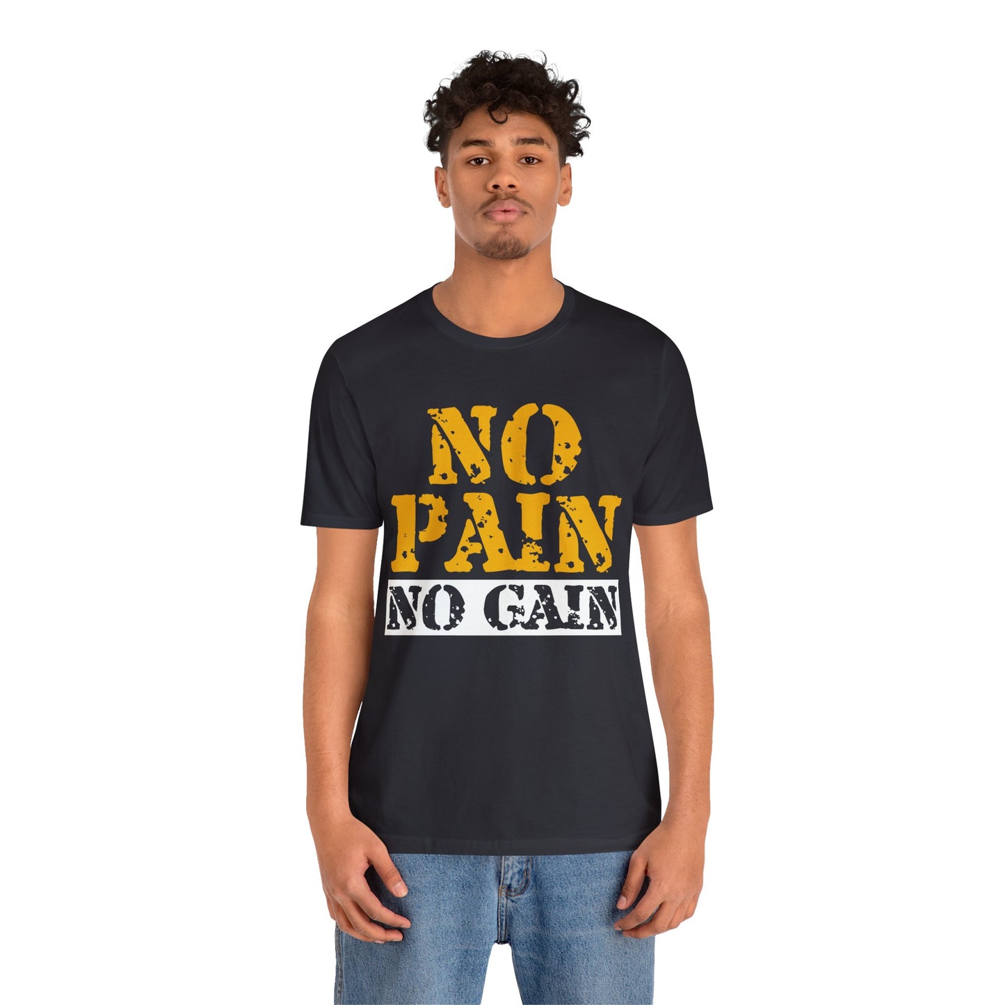 No Pain No Gain T-Shirt, Gym Workout Fitness T-Shirt