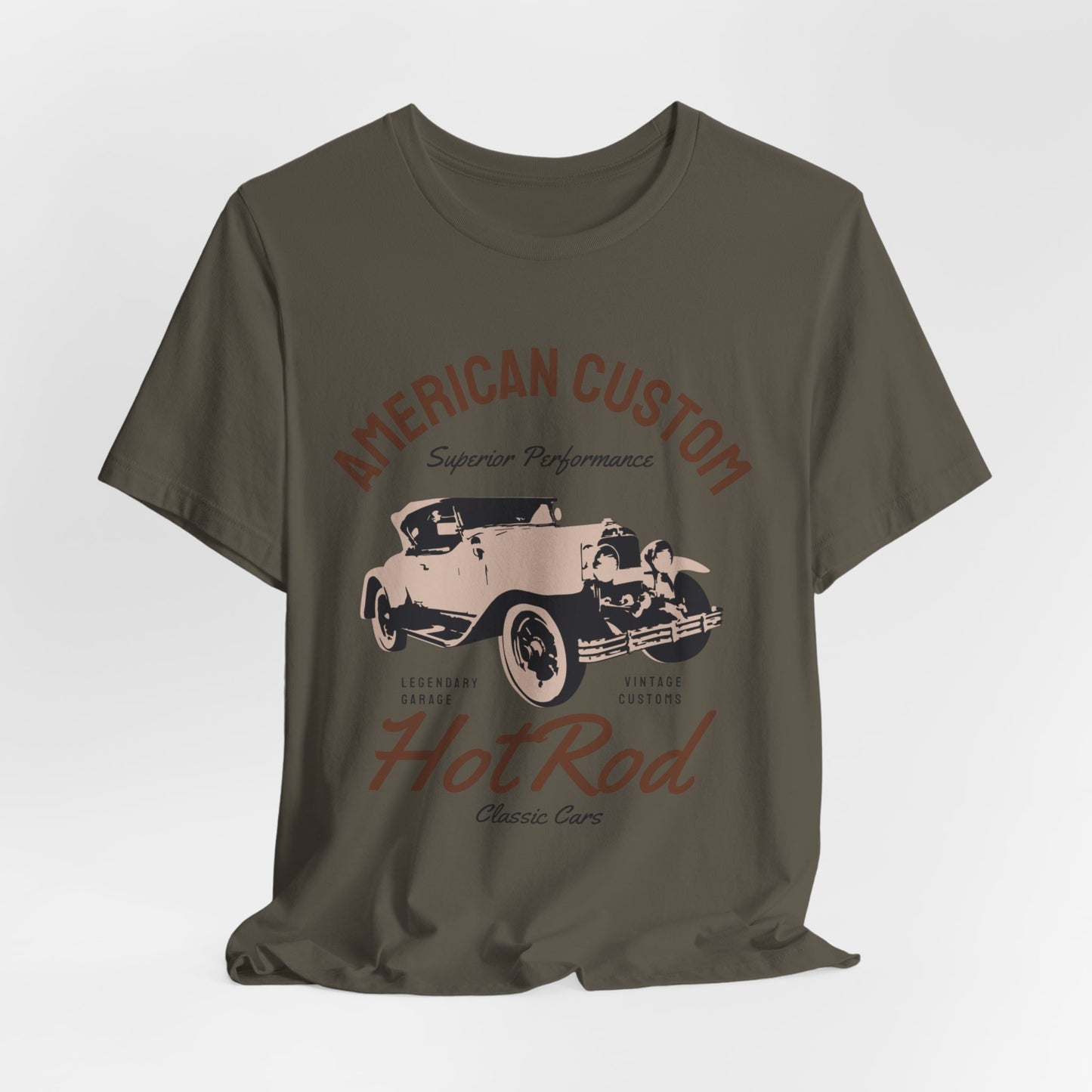 American Custom Hotrod T-Shirt, Hotrod T-Shirt, Custom Hotrod, American T-Shirt