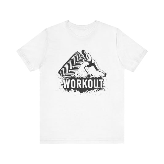 Workout Tire Turn T-Shirt, Gym, Fitness T-Shirt, II