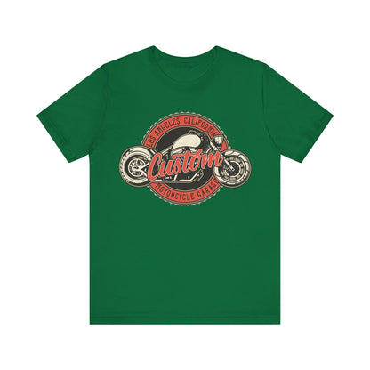 Los Angles California Custom Motorcycle T-Shirt, Los Angles, California, Custom Bikers T-Shirt