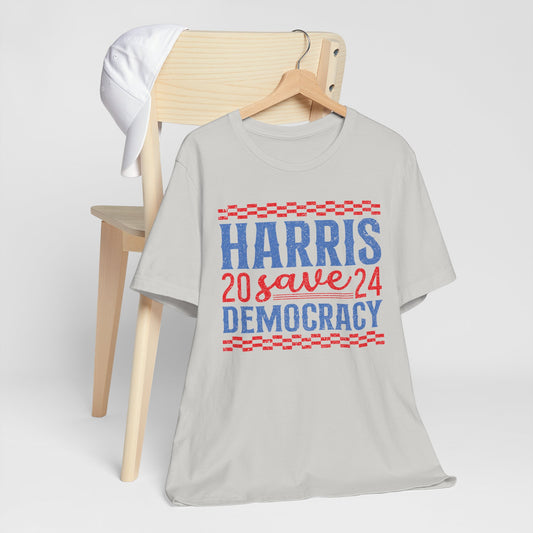 Harris 2024 Save Democracy T-Shirt, Politics, Vote, Election, Democrat