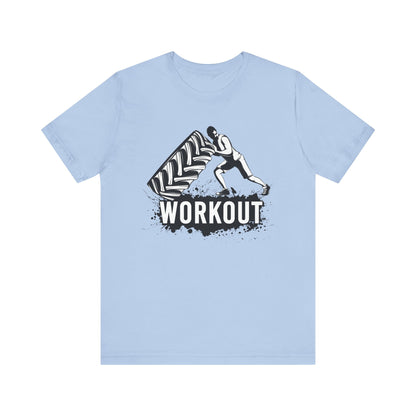 Workout Tire Turn T-Shirt, Gym, Fitness T-Shirt, II