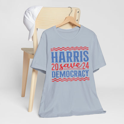 Harris 2024 Save Democracy T-Shirt, Politics, Vote, Election, Democrat