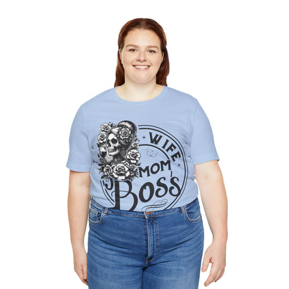 Wife Boss Mom T-Shirt, Mom, Funny, Mama T-Shirt