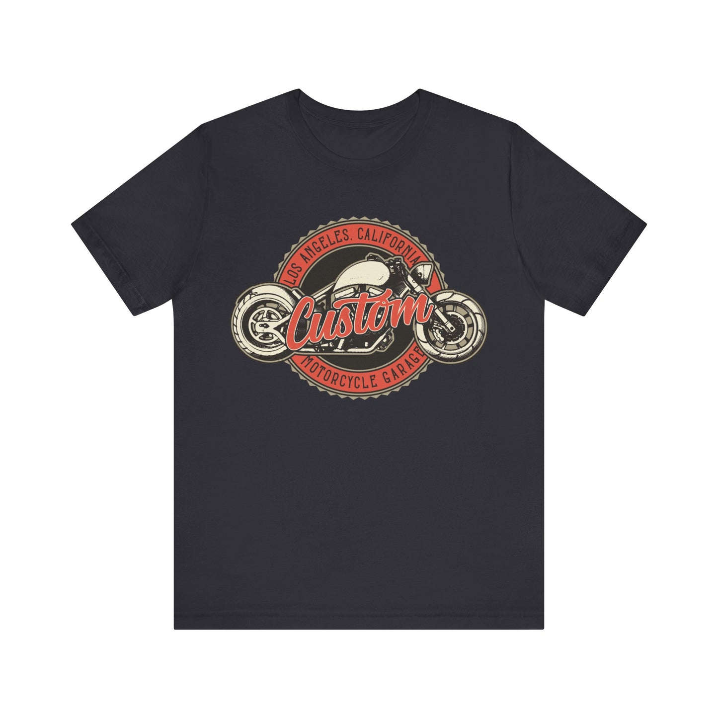 Los Angles California Custom Motorcycle T-Shirt, Los Angles, California, Custom Bikers T-Shirt