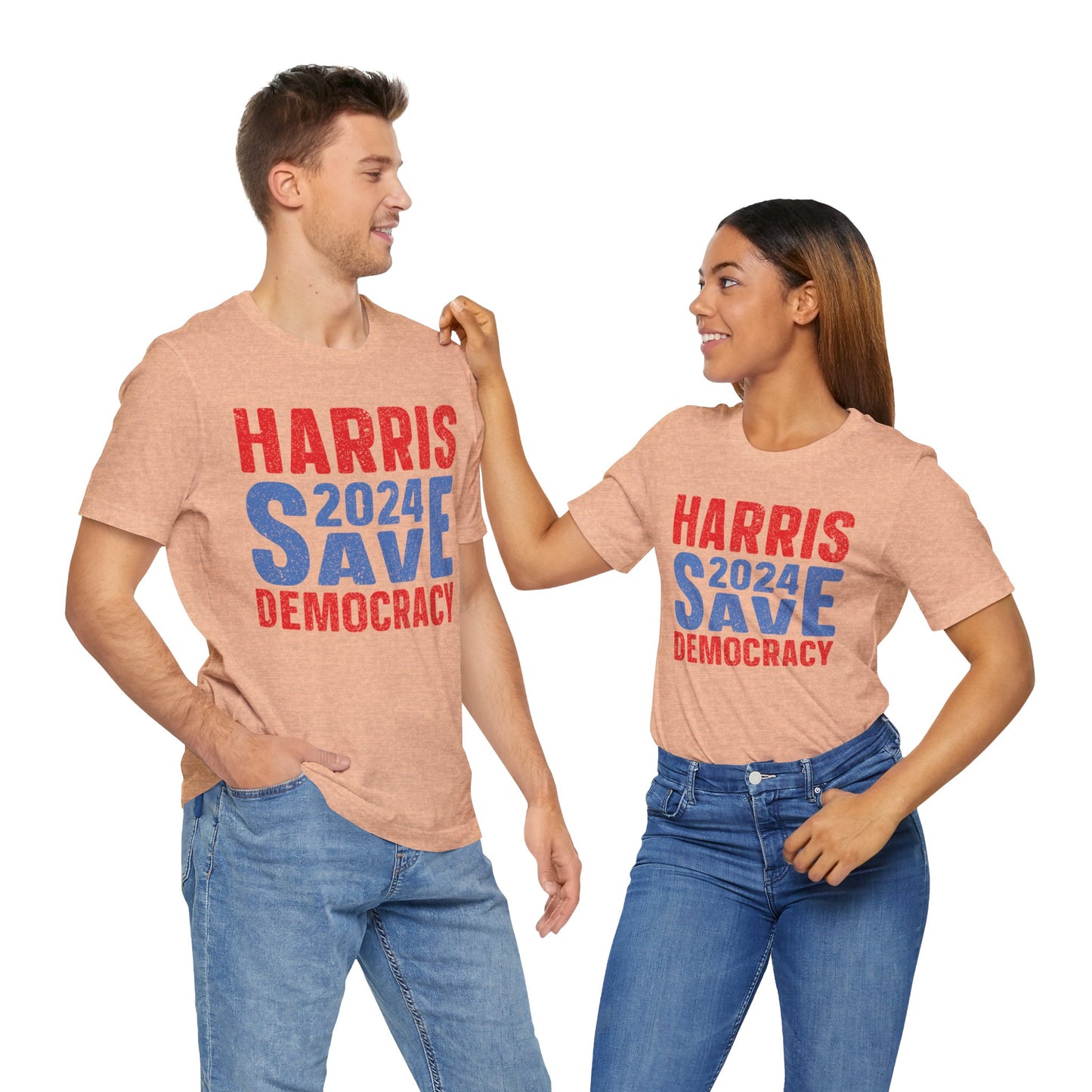 Harris 2024 Save Democracy T-Shirt, Politics, Vote, Election, Democrat