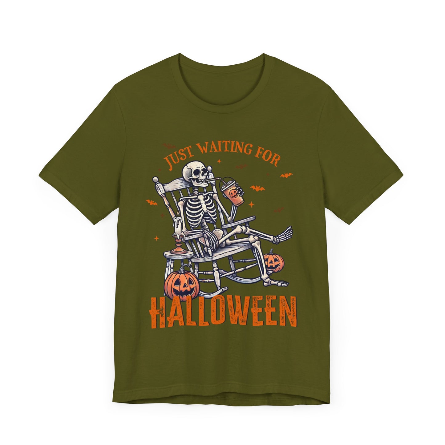 Just Waiting For Halloween T-Shirt, Halloween, Scary, Funny, Retro