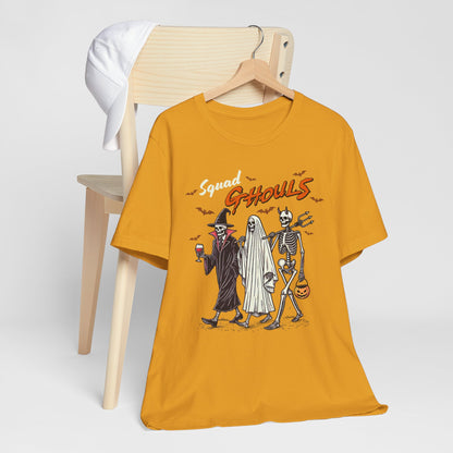 Squad Ghouls T-Shirt, Halloween, Scary, Funny, Retro, Ghost