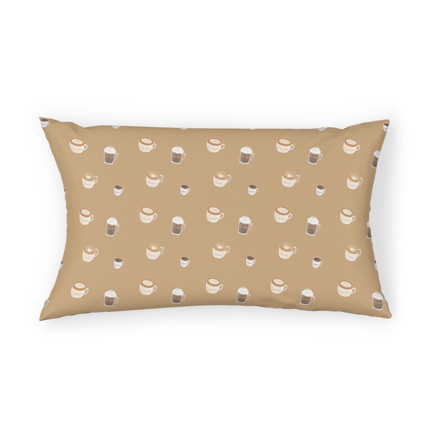 Hot and Cold Coffee Light pattern Pillow Sham