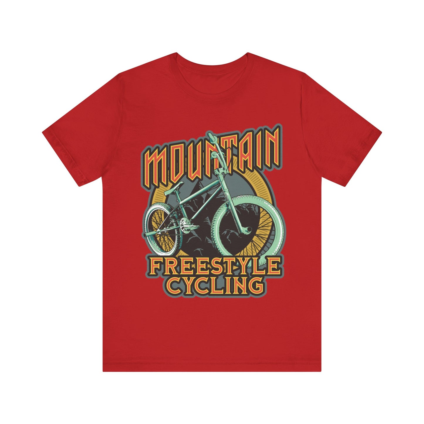 Mountain Freestyle Cycling T-Shirt, Sport, Bicycle T-Shirt