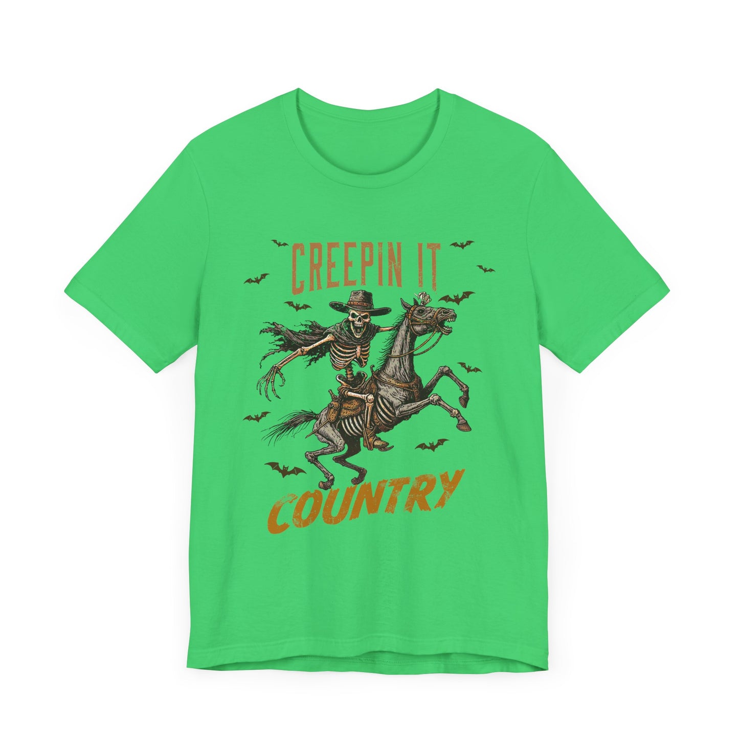 Creepin It Country T-Shirt, Halloween, Scary, Funny, Retro