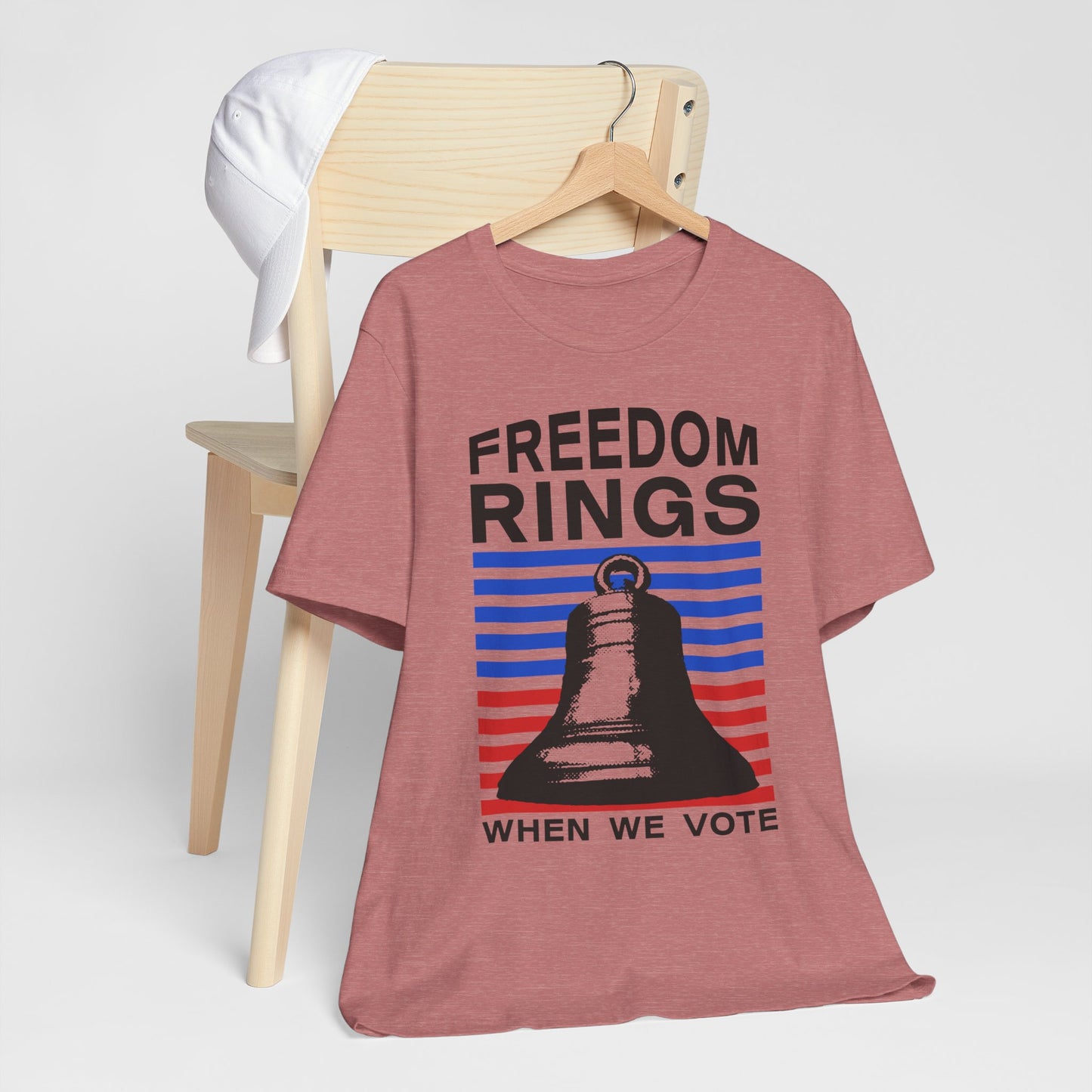 Freedom Rings When We Vote T-Shirt, Politics, Vote, Election, Democrat, Republican