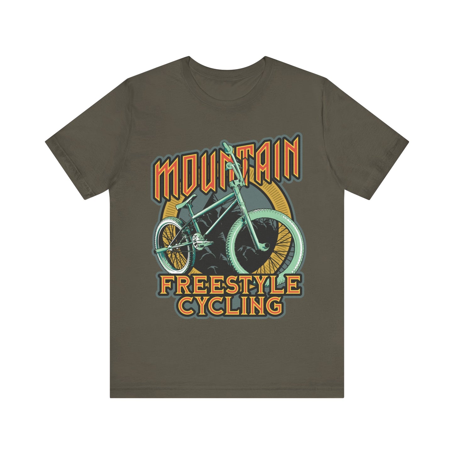 Mountain Freestyle Cycling T-Shirt, Sport, Bicycle T-Shirt