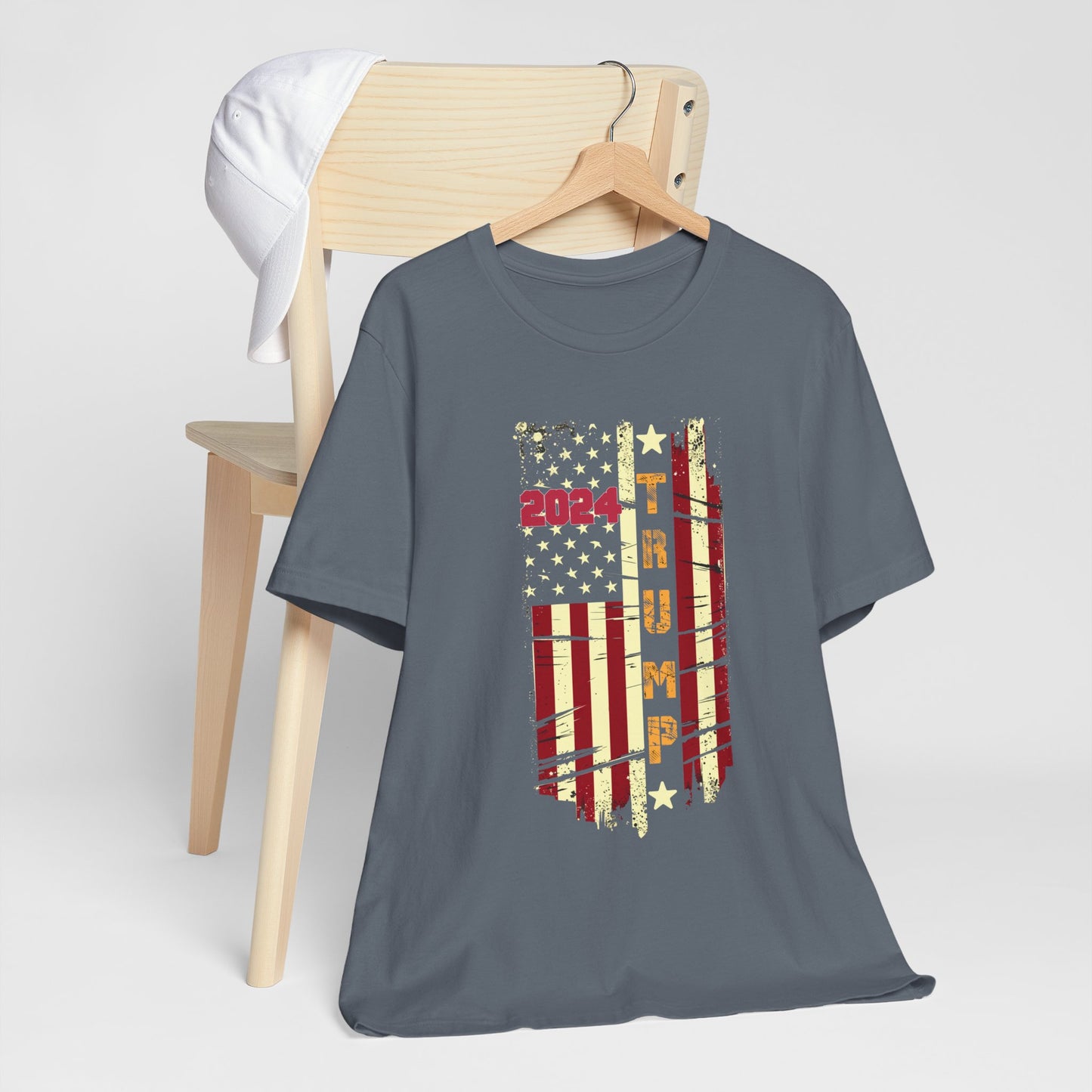 Trump 2024 Flag T-Shirt, Politics, Vote, Election, Republican