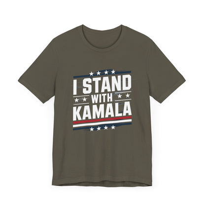 I Stand With Kamala T-Shirt, Politics, Vote, Election, Democrat