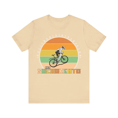 Retro Sacramento California Biker Club T-Shirt, Bicycle, California, Sacramento Biker T-Shirt