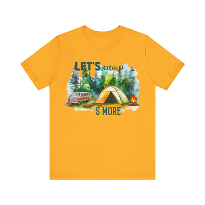 Let's Camp S More T-Shirt, Camping, Outdoors T-Shirt