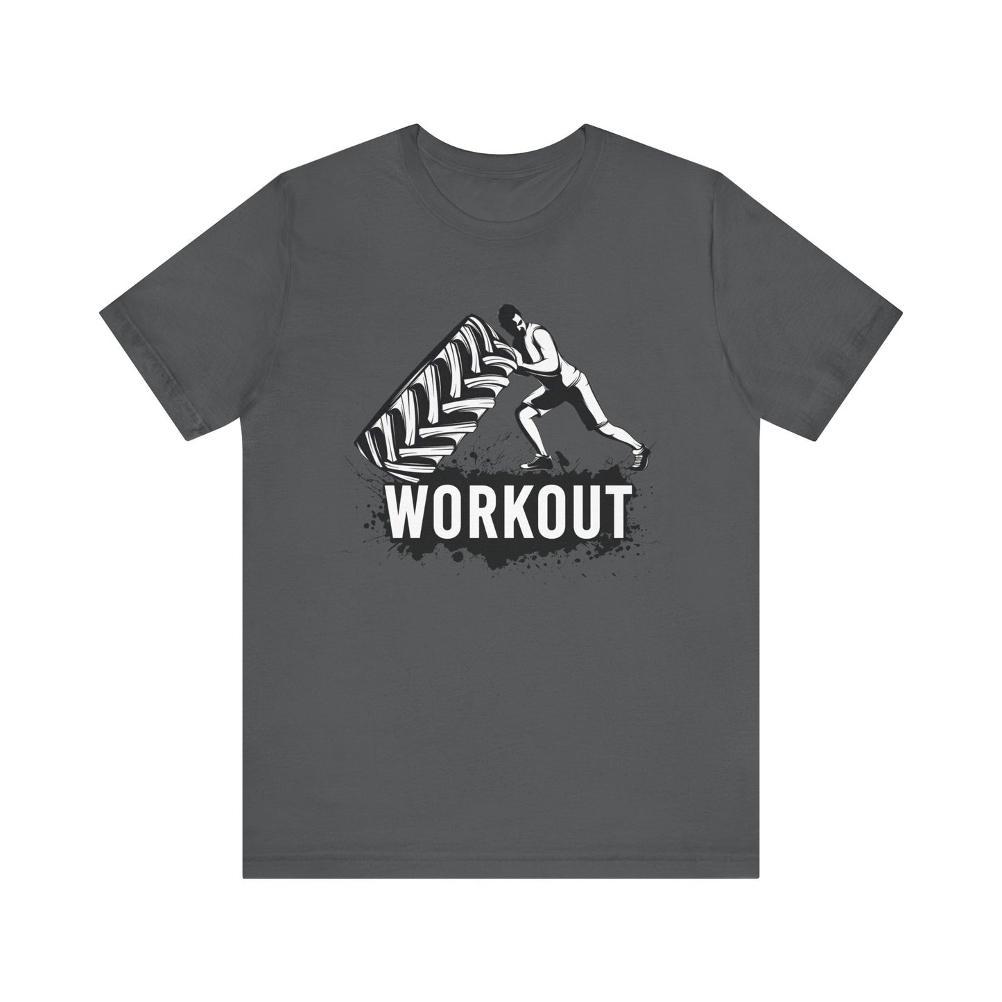 Workout Tire Turn T-Shirt, Gym, Fitness T-Shirt, II