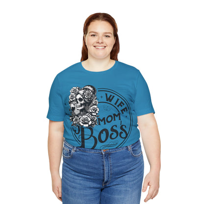 Wife Boss Mom T-Shirt, Mom, Funny, Mama T-Shirt