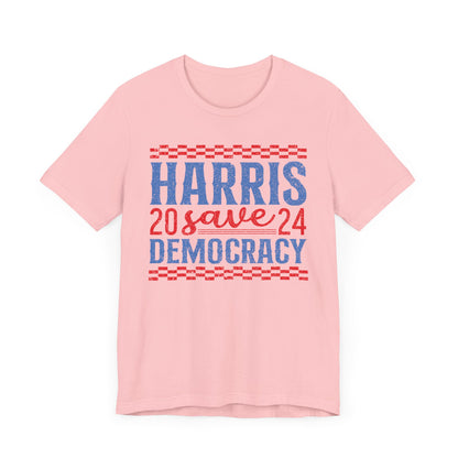 Harris 2024 Save Democracy T-Shirt, Politics, Vote, Election, Democrat