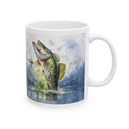 Fishing Ceramic Mug, (11oz)