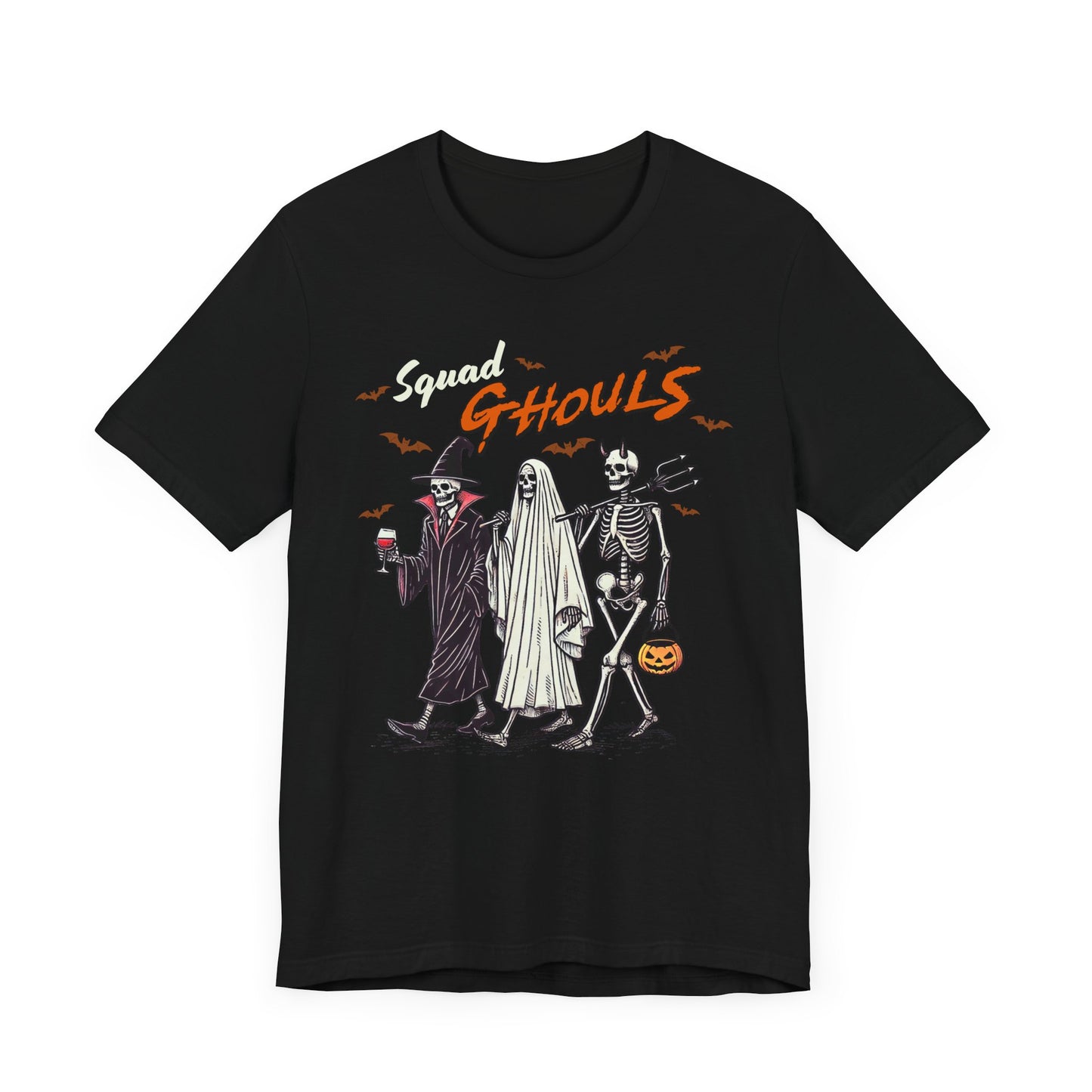 Squad Ghouls T-Shirt, Halloween, Scary, Funny, Retro, Ghost