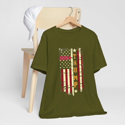 Trump 2024 Flag T-Shirt, Politics, Vote, Election, Republican