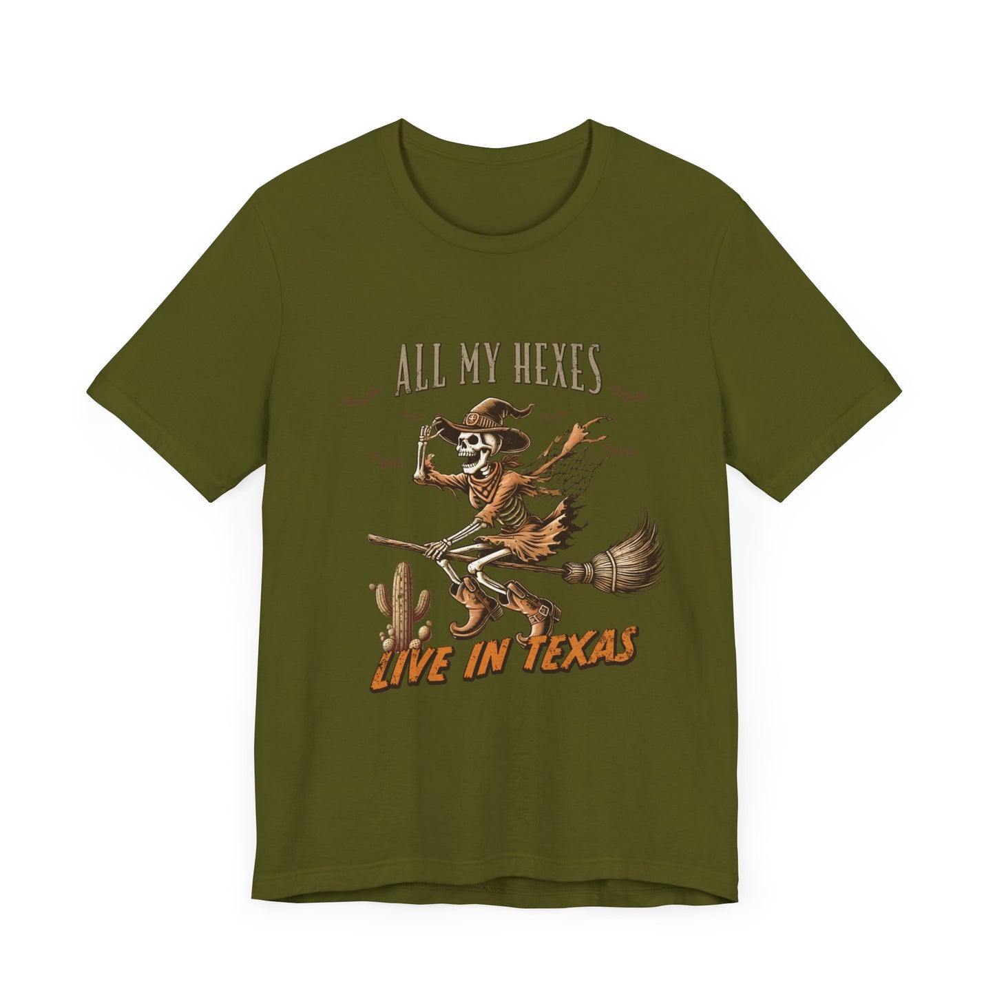 All My Hexes Live in Texas T-Shirt, Halloween, Scary, Funny, Retro