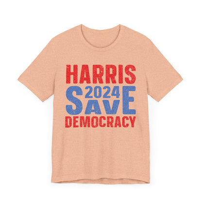 Harris 2024 Save Democracy T-Shirt, Politics, Vote, Election, Democrat