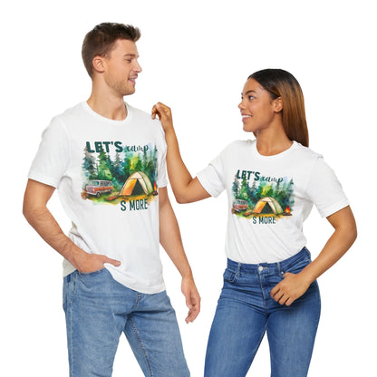 Let's Camp S More T-Shirt, Camping, Outdoors T-Shirt