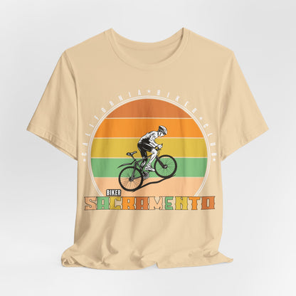 Retro Sacramento California Biker Club T-Shirt, Bicycle, California, Sacramento Biker T-Shirt