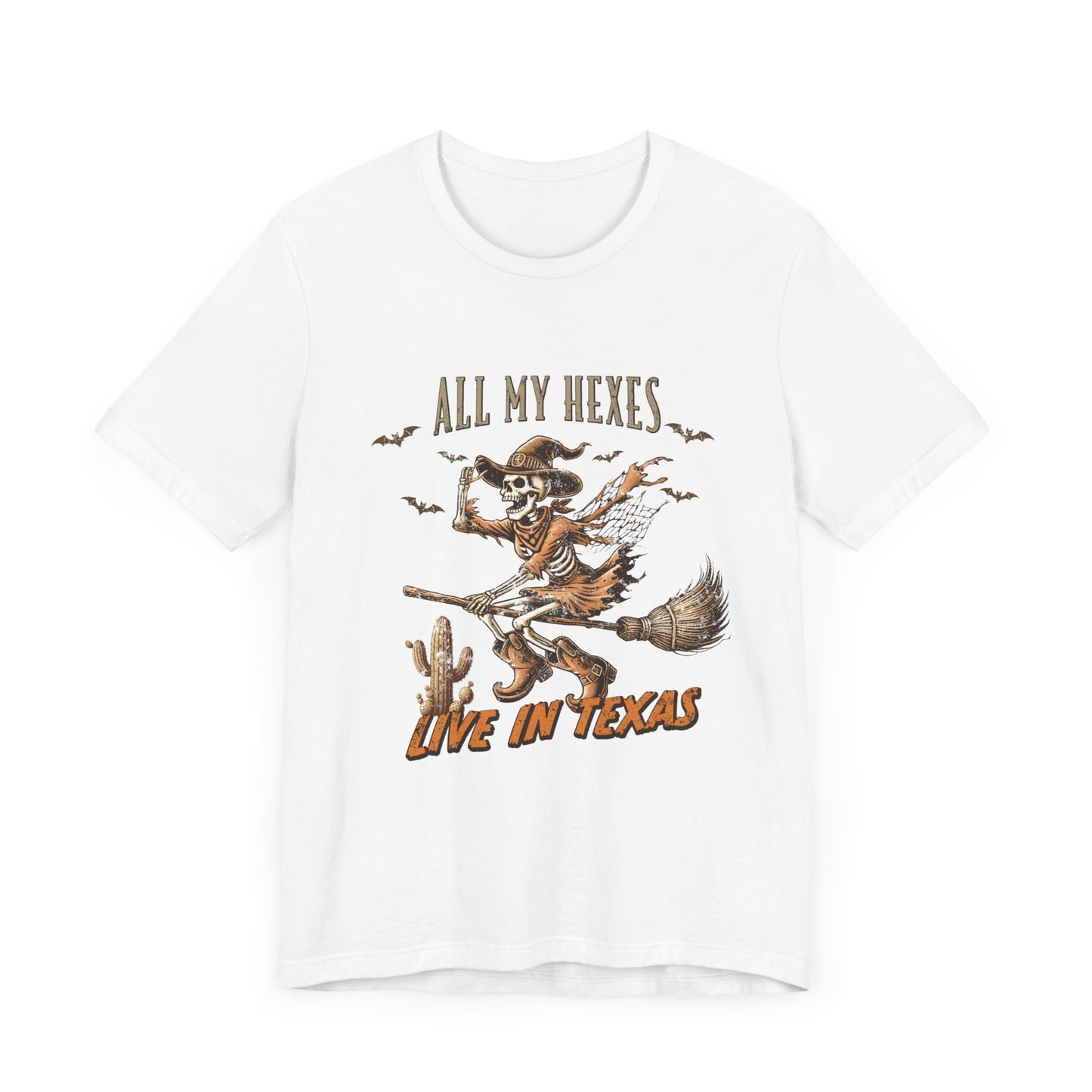 All My Hexes Live in Texas T-Shirt, Halloween, Scary, Funny, Retro