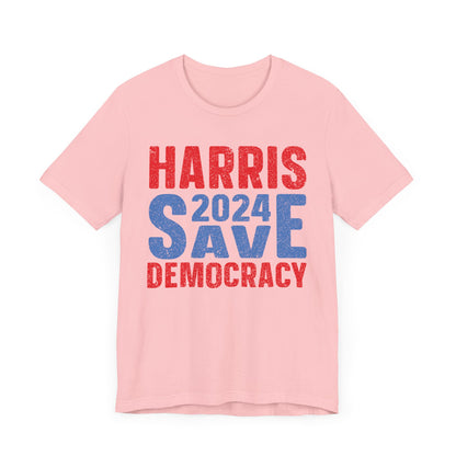 Harris 2024 Save Democracy T-Shirt, Politics, Vote, Election, Democrat