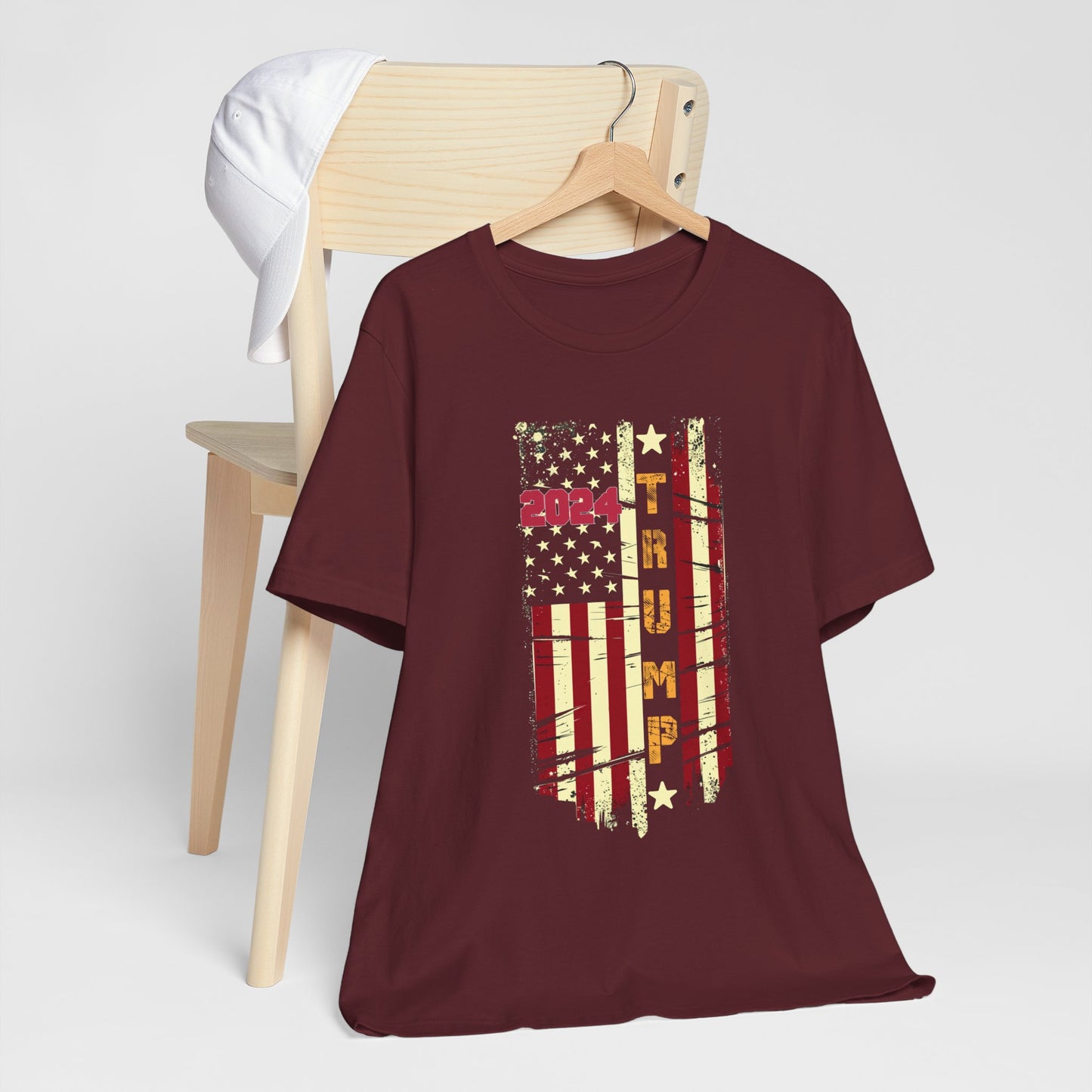 Trump 2024 Flag T-Shirt, Politics, Vote, Election, Republican