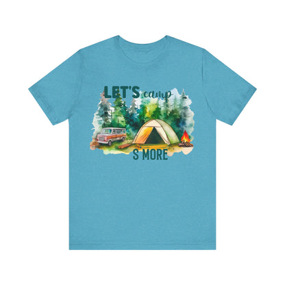 Let's Camp S More T-Shirt, Camping, Outdoors T-Shirt