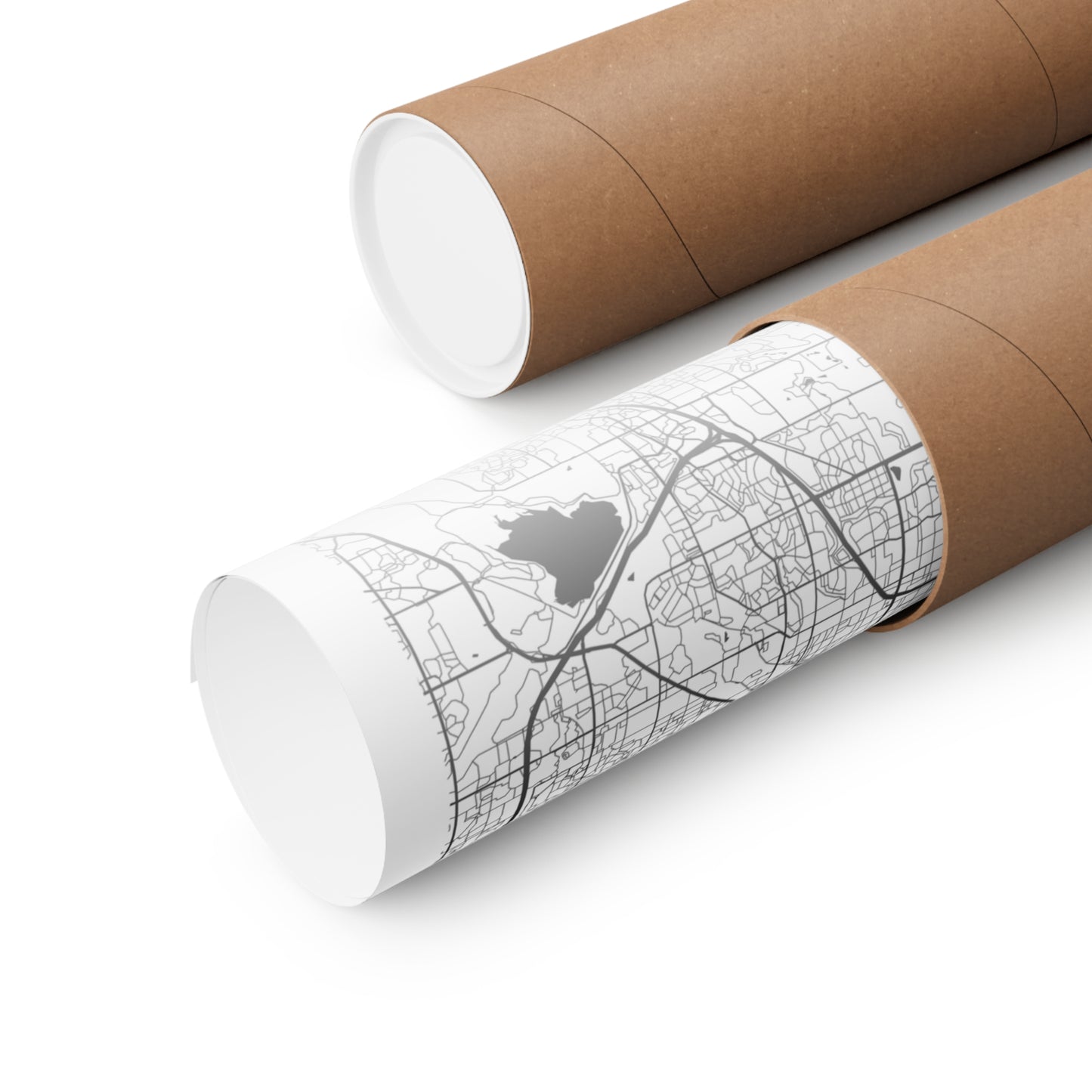 Denver Colorado City Map Matte Vertical Posters