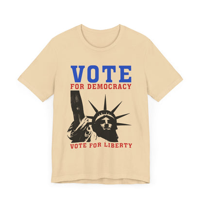 Vote For Democracy T-Shirt, Politics, Vote, Election, Democrat