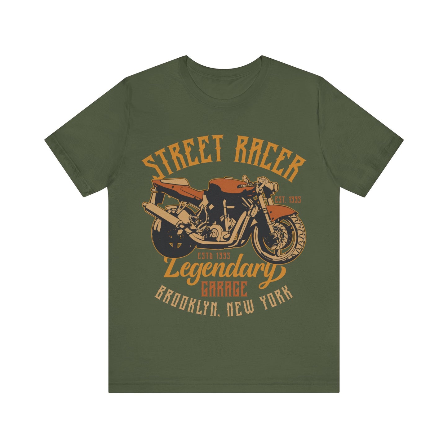 Street Racer Brooklyn New York T-Shirt, Motorcycle T-Shirt, Brooklyn MC, New York