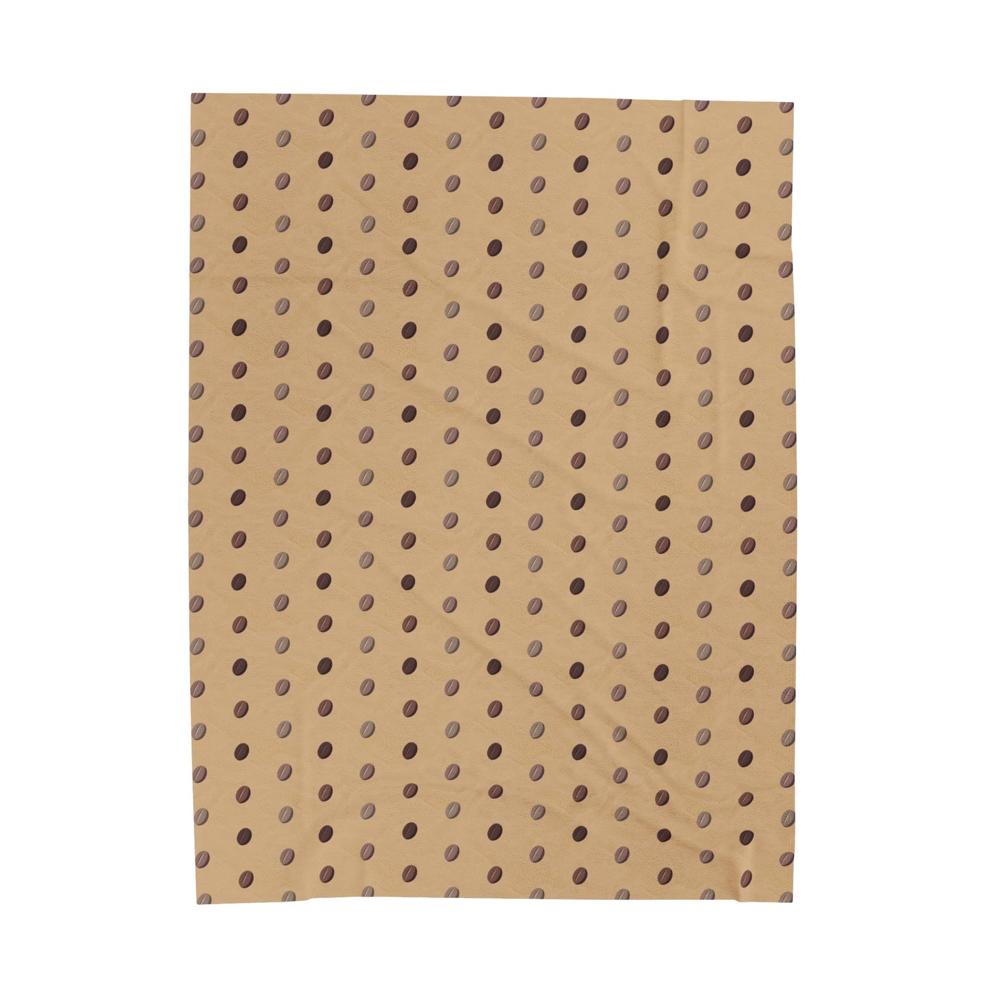 Coffee Bean Light pattern Velveteen Plush Blanket